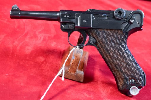 FRI SEP 12, EXCEPTIONAL & SCARCE 1941 Small Date MAUSER BANNER  POLICE "EAGLE L" LUGER...1 MATCHING MAG, MINT CRISP! - Image 1
