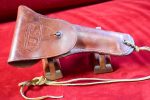 ORIGINAL WWll U.S. BoyT 42 MARKED M1916 BELT HOLSTER FOR THE COLT M1911 PISTOL, MINT! - Image 2