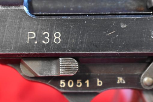 WED SEP 24, WALTHER ac45 P.38, B BLOCK ALL MATCHING, WITH fnh BARREL, RARE DURAFOL GRIPS, MIXED FINISH PARTS, VERY SHARP! - Image 5