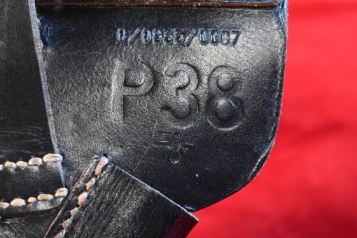 SOLD SCARCE NAZI POLICE “EAGLE/L” byf44 P.38 PISTOL, MINT CRISP EXAMPLE! ONLY 3200 MADE! MINT CRISP FULL RIG! - Image 13