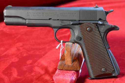 THU SEP 25, OUTSTANDING, US WWII COLT 1911A1 US ARMY PISTOL, SEP,1942 PRODUCTION, WB CARTOUCHED, MATCHING 100% ORIGINAL & MINT NEARLY NEW! - Image 1