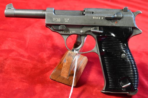 SOLD EXCEPTIONAL & EXTREMELY RARE NAZI ISSUE MAUSER SVW 45 P.38 PISTOL, WED JAN 10, VERY LATE END OF WAR, FINAL NAZI PRODUCTION “F”  BLOCK, THE TRUE NAZI GRAY GHOST!!! - Image 1