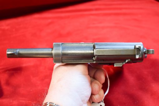 SOLD EXCEPTIONAL & EXTREMELY RARE NAZI ISSUE MAUSER SVW 45 P.38 PISTOL, WED JAN 10, VERY LATE END OF WAR, FINAL NAZI PRODUCTION “F”  BLOCK, THE TRUE NAZI GRAY GHOST!!! - Image 11