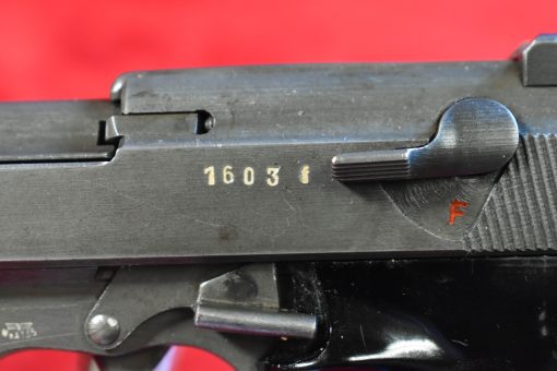 SOLD EXCEPTIONAL & EXTREMELY RARE NAZI ISSUE MAUSER SVW 45 P.38 PISTOL, WED JAN 10, VERY LATE END OF WAR, FINAL NAZI PRODUCTION “F”  BLOCK, THE TRUE NAZI GRAY GHOST!!! - Image 5