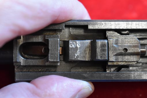 SOLD EXCEPTIONAL & EXTREMELY RARE NAZI ISSUE MAUSER SVW 45 P.38 PISTOL, WED JAN 10, VERY LATE END OF WAR, FINAL NAZI PRODUCTION “F”  BLOCK, THE TRUE NAZI GRAY GHOST!!! - Image 8