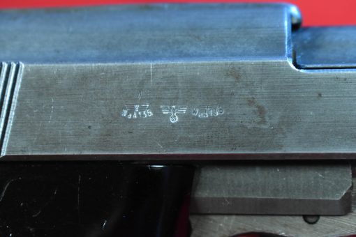SOLD EXCEPTIONAL & EXTREMELY RARE NAZI ISSUE MAUSER SVW 45 P.38 PISTOL, WED JAN 10, VERY LATE END OF WAR, FINAL NAZI PRODUCTION “F”  BLOCK, THE TRUE NAZI GRAY GHOST!!! - Image 9