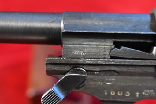 SOLD EXCEPTIONAL & EXTREMELY RARE NAZI ISSUE MAUSER SVW 45 P.38 PISTOL, WED JAN 10, VERY LATE END OF WAR, FINAL NAZI PRODUCTION “F”  BLOCK, THE TRUE NAZI GRAY GHOST!!! - Image 10