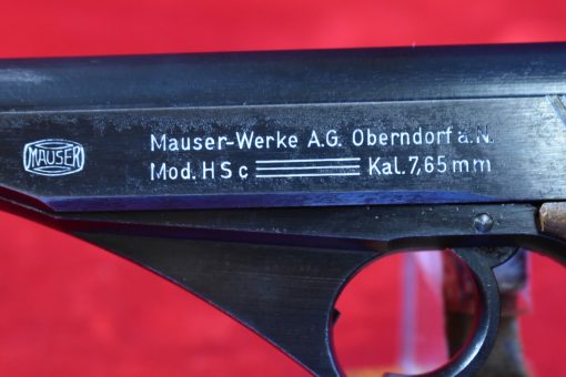 SUNDAY SPECIAL! MAUSER HSc PISTOL,1944 3 LINE VARIANT, MILITARY FINISH WAFFENAMTED, NICE! - Image 4
