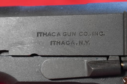 TUE SEP 9, EXCEPTIONAL US WWII ITHACA 1911A1 US ARMY SERVICE PISTOL, JAN 1944, SHIPPED TO SAN ANTONIO,TX FOR US ARMY AIR CORPS ISSUE, MINT CRISP EYE POPPER! - Image 4