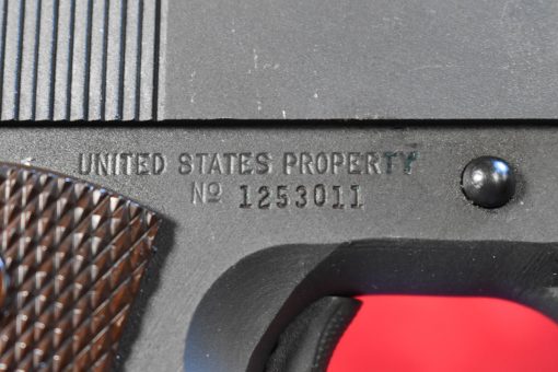 TUE SEP 9, EXCEPTIONAL US WWII ITHACA 1911A1 US ARMY SERVICE PISTOL, JAN 1944, SHIPPED TO SAN ANTONIO,TX FOR US ARMY AIR CORPS ISSUE, MINT CRISP EYE POPPER! - Image 6
