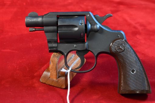 SOLD EXCEPTIONAL & RARE US WWII COLT COMMANDO REVOLVER WITH 2 INCH BARREL, COLT FACTORY LETTER, SHIPPED TO MILITARY INTELLIGENCE, PACIFIC THEATER MARCH,1943, MINT CRISP! - Image 4