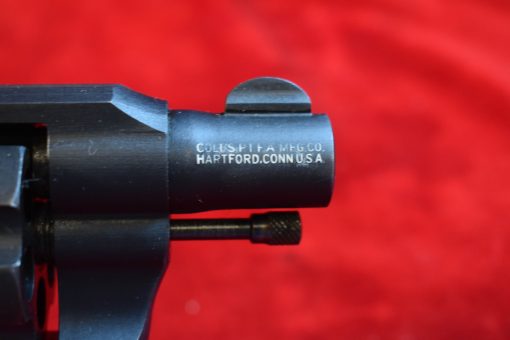 SOLD EXCEPTIONAL & RARE US WWII COLT COMMANDO REVOLVER WITH 2 INCH BARREL, COLT FACTORY LETTER, SHIPPED TO MILITARY INTELLIGENCE, PACIFIC THEATER MARCH,1943, MINT CRISP! - Image 8