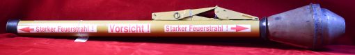 TUE SEP 16, GERMAN WWII, RARE ORIGINAL, INERT PANZERFAUST 60, GENUINE WARHEAD AND TUBE, WITH RESTORED MARKINGS, IMPOSSIBLE TO FIND! - Image 3