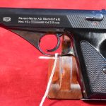 SOLD FRI SEP 5, EXCEPTIONAL & NEAR NEW 99.9%, UN-ISSUED MAUSER HSc PISTOL, LATE 1944 PRODUCTION, NAZI POLICE EAGLE/L, RARE BLACK PLASTIC GRIPS, MINT NEW!