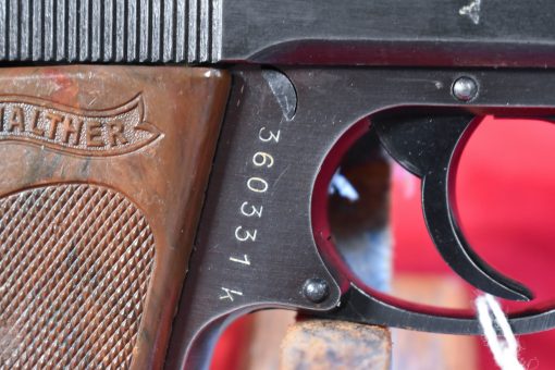 WED SEP 17, NAZI POLICE ISSUED WALTHER PPK PISTOL, EAGLE/C MARKED, 1942 PRODUCTION, NICE! - Image 6