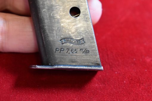 SOLD WALTHER PP PISTOL, 1944 GERMAN ARMY WAFFENAMTED, MILITARY FINISH, WITH RARE PRESSED WOOD GRIPS, VERY CRISP! - Image 12