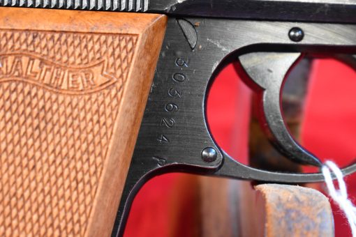 SOLD WALTHER PP PISTOL, 1944 GERMAN ARMY WAFFENAMTED, MILITARY FINISH, WITH RARE PRESSED WOOD GRIPS, VERY CRISP! - Image 7