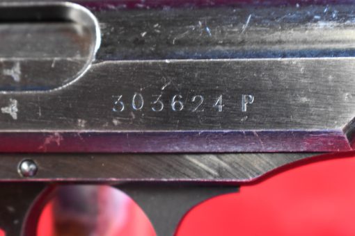 SOLD WALTHER PP PISTOL, 1944 GERMAN ARMY WAFFENAMTED, MILITARY FINISH, WITH RARE PRESSED WOOD GRIPS, VERY CRISP! - Image 8