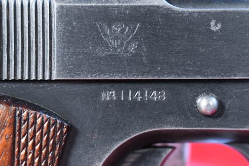 WED OCT 1, VERY CHOICE, VERY RARE SPRINGFIELD ARMORY 1911 US ARMY SERVICE PISTOL, JUNE 1915 PRODUCTION,100% FACTORY ORIGINAL & VERY CRISP! - Image 5