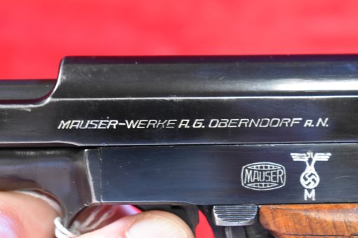 SOLD VERY CHOICE, GERMAN KRIEGSMARINE MODEL 1934 MAUSER PISTOL, WITH MATCHING MAG! VARIATION 1, NORD SEE FLEET MARKED, MINT SHARP! - Image 7