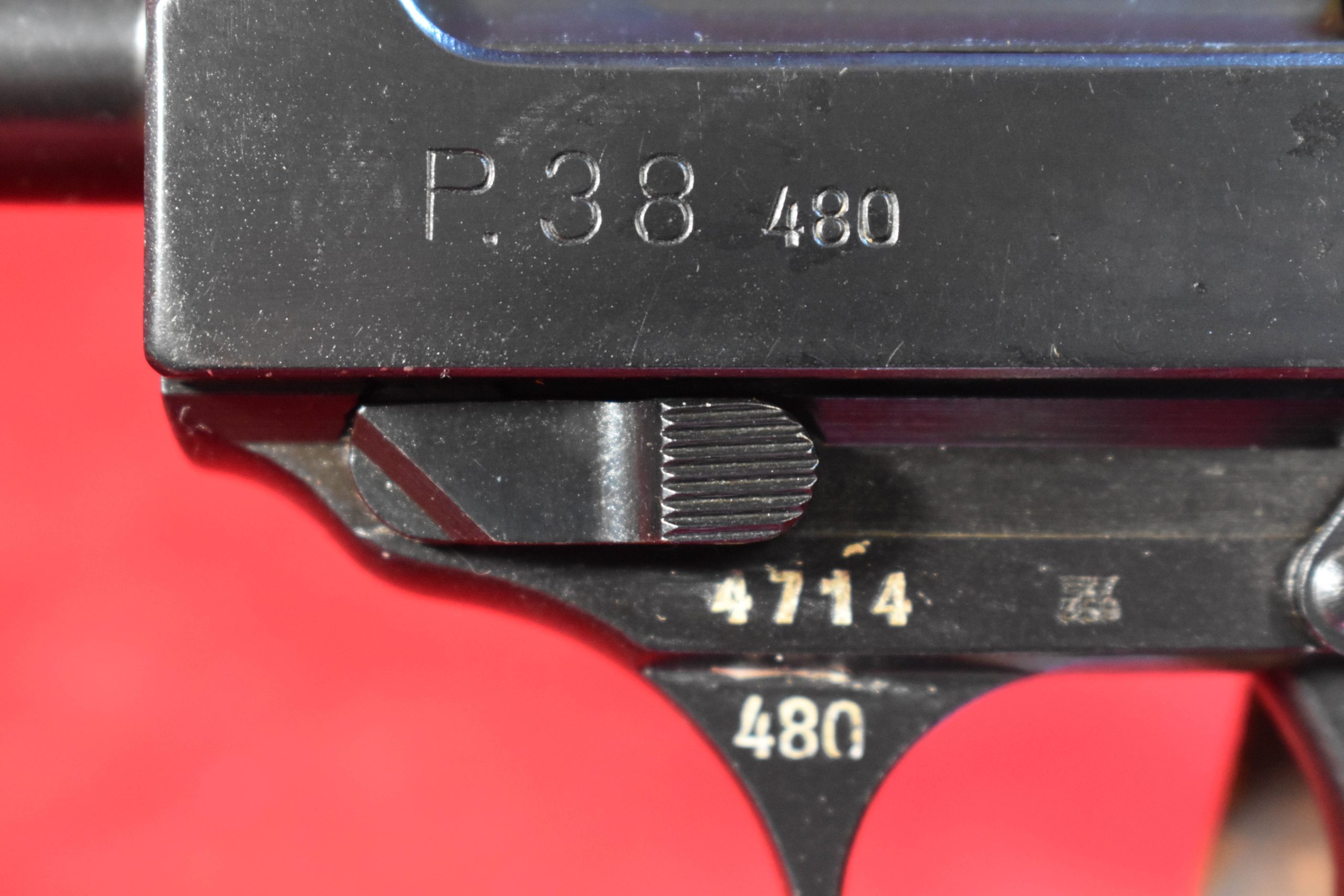 480CODE-3 MON OCT 27,  EXTREMELY RARE WALTHER 480 CODE P.38 PISTOL, NEARLY IMPOSSIBLE TO LOCATE - Image 4