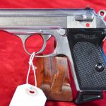 MON OCT 13, EXTREMELY RARE LATE WAR, WALTHER PPK LIGHTWEIGHT DURAL FRAME PISTOL, BRIGHT NICKEL/CHROME STUNNING!
