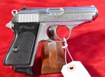 MON OCT 13, EXTREMELY RARE LATE WAR, WALTHER PPK LIGHTWEIGHT DURAL FRAME PISTOL, BRIGHT NICKEL/CHROME STUNNING! - Image 3