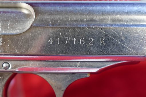 MON OCT 13, EXTREMELY RARE LATE WAR, WALTHER PPK LIGHTWEIGHT DURAL FRAME PISTOL, BRIGHT NICKEL/CHROME STUNNING! - Image 6
