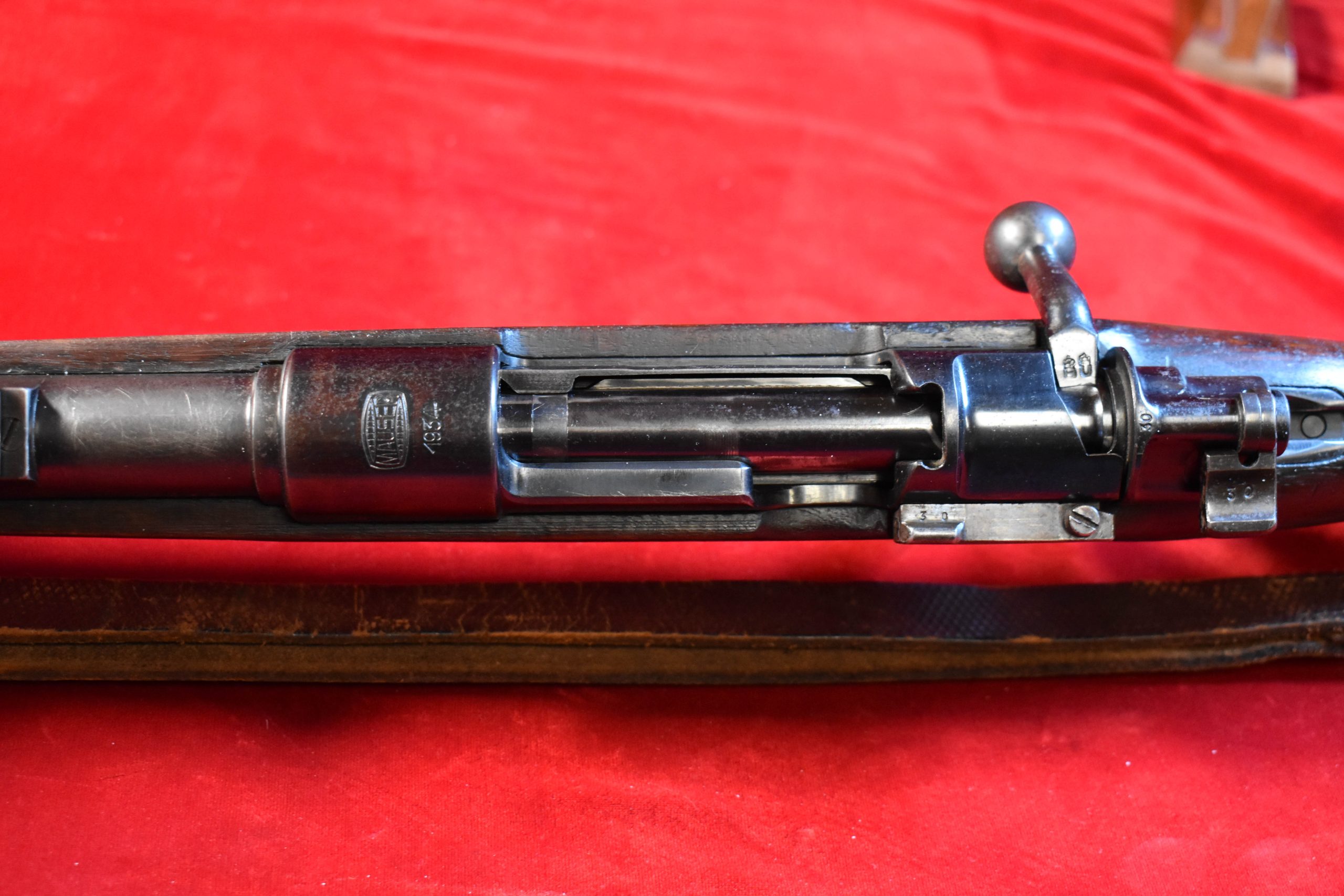 DRPCALI-13 TUE OCT 28, MAUSER OBERNDORF 1934 “BANNER K” SERVICE  RIFLE, “DRP” MARKED FOR ISSUE TO THE DEUTCHES REICHS POST - Image 14