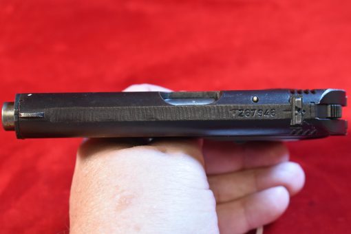 SOLD VERY RARE NAZI POLICE EAGLE/K FNH CODE Cz27 PISTOL, ONLY 1000 MADE! WITH MATCHING NUMBERED POLICE HOLSTER! MINT CRISP EXAMPLE! - Image 9