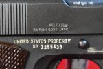 TUE OCT 14, US WWII 1943 PRODUCTION ITHACA 1911A1 US ARMY SERVICE PISTOL, LEND LEASE MARKED, VERY SHARP! - Image 5