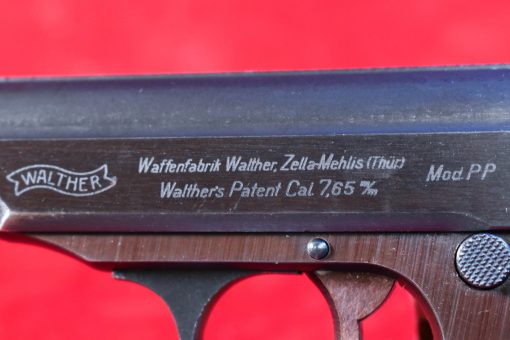 WED OCT 1, EXCEPTIONAL & VERY ATTRACTIVE, 1944 WALTHER PP, WARTIME COMMERCIAL VARIANT WITH PLUM FRAME, REALLY POPS! - Image 4