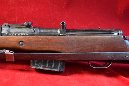 WED OCT 22, RARE GERMAN WWII qve45 CODE, K.43 SEMI AUTOMATIC RIFLE, WITH SLING, MINT SHARP CONDITION - Image 10