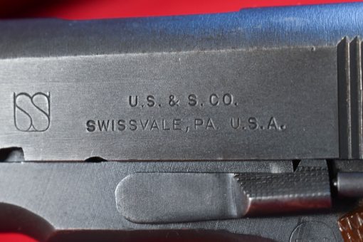 THU OCT 2, EXTREMELY DESIRABLE, US WWII UNION SWITCH & SIGNAL 1911A1 SERVICE PISTOL, SEPT,1943 LATE PRODUCTION, VERY NICE! - Image 4