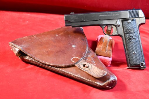 HOLD TUE OCT 14, EXTREMELY RARE JAPANESE ISSUED ROYAL PISTOL WITH JAPANESE HOLSTER, NEVER SEEN THIS PRISTINE! - Image 1