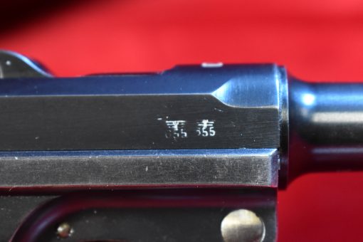 SOLD RARE 1940 MAUSER BANNER DUTCH CONTRACT LUGER, GERMAN ARMY DIVERTED & WAFFENAMTED, 1 MATCHING MAG, VERY SHARP! - Image 6