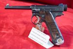 THU NOV 6, JAPANESE WWII TYPE 14 NAMBU PISTOL, JAN 1932 TOKYO ARSENAL PRODUCTION, BROPUGHT BACK BY NAVY SEABEE BATTALION 104, COMBAT SALTY!