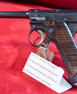 THU NOV 6, JAPANESE WWII TYPE 14 NAMBU PISTOL, JAN 1932 TOKYO ARSENAL PRODUCTION, BROPUGHT BACK BY NAVY SEABEE BATTALION 104, COMBAT SALTY!