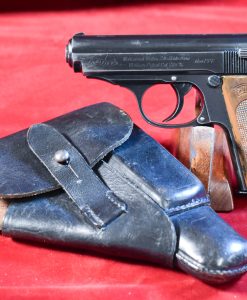 MON NOV 10, NAZI SS/RSHA ISSUE 1938 WALTHER PPK, “K UNDER” VARIANT (TYPE 3) WITH BLACK AKAH HOLSTER, VERY SHARP!
