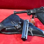 TUE NOV 18, GERMAN WWII, MAUSER byf41 P.08 BLACK WIDOW LUGER, FULL RIG WITH RARE PIGSKIN HOLSTER, ALL YOU NEED IN A NAZI LUGER!