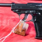 SOLD EXCEPTIONAL GERMAN WWII MAUSER MADE byf 44 P.38 PISTOL, ALL BLUE VARIANT IN THE "V" BLOCK, MINT CRISP STUNNING!