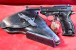MON DEC 29, EXCEPTIONAL WALTHER ac 41 P.38 PISTOL, SCARCE “g” BLOCK 2nd VARIATION, 2 MATCHING MAG, MINT CRISP FULL RIG!