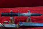 WED DEC 10, US WWII VERY RARE CASE 1943 BLADE MARKED, M3 FIGHTING KNIFE & M8 SCABBARD, - Image 5