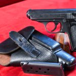 WED DEC 3, ULTRA RARE NAZI SS/RSHA ISSUE WALTHER PPK PISTOL, LATE WAR 1944 FINAL, VARIANT, MATCHING MAGAZINE, LATE WAR DULL FINISH, FULL RIG!