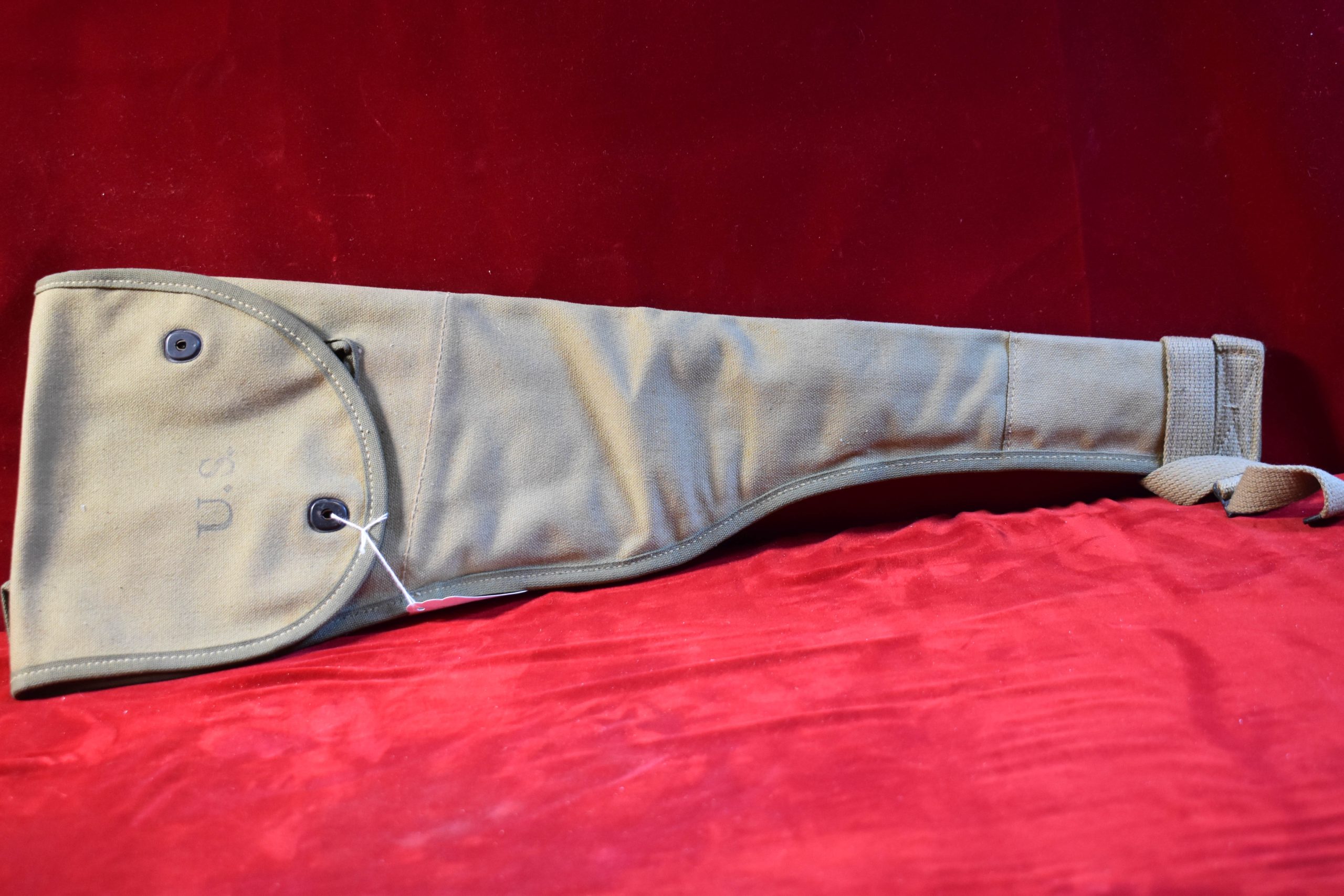 2JUMP-1 THU JAN 22, RARE HARD TO FIND VERY EARLY KHAKI, 1943 DATED, ALLTEX PRODUCTS, M1A1 PARATROOPER JUMP BAG, MINT CRISP! - Image 1