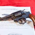 FRI JAN 9, OUTSTANDING 1944 US NAVY SHIPPED, SMITH & WESSON VICTORY MODEL .38 SPECIAL REVOLVER, MINT CRISP WITH SMITH LETTER TOO!