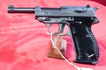 WED JAN 7, EXCEPTIONAL byf 44 P.38 PISTOL, "E" BLOCK, VERY DISTINCTIVE DUAL TONE FINISH, MINT NEW STUNNING!