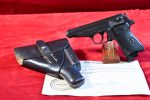 THU JAN 8, OUTSTANDING WAR TROPHY 1942 WALTHER PP PISTOL, .22LR, MINT NEW! WITH A RARE MINT NEW AKAH LEADING EDGE HOLSTER, & THE WAR TROPHY PAPER! ALL MINT STUNNING!