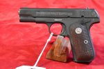 TUE JAN 20, VERY CHOICE & RARE US WWII US PROPERTY MARKED 1903 COLT POCKET HAMMERLESS PISTOL, LATE 1944 PRODUCTION, NOT BRITISH PROOFED, MINT CRISP!