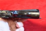 TUE JAN 27, EXTREMELY SCARCE 1914 PRODCUTION, MODEL 1909 WEBLEY AUTOMATIC PISTOL, 9mm BROWNING LONG, SHIPPED TO BELGIUM 2 MONTHS BEFORE WWI, VERY SHARP! - Image 9